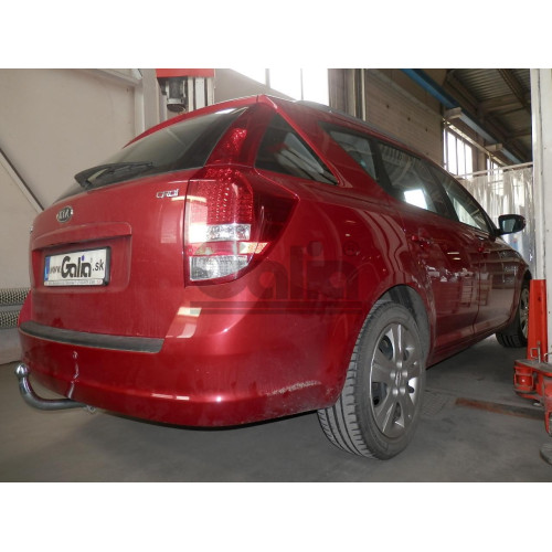 K030A GALIA Полностью оцинкованный фаркоп на Kia Ceed универсал 2006-2012. Тип шара: A. Невидимый вырез бампера. Нагрузки: 1500/75 кг, масса фаркопа 16,82 кг