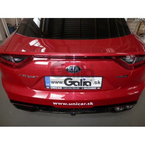 K045A GALIA Полностью оцинкованный фаркоп на Kia Stinger 2017-2023. Тип шара: A. Невидимый вырез бампера. Нагрузки: 1500/75 кг, масса фаркопа 18,02 кг