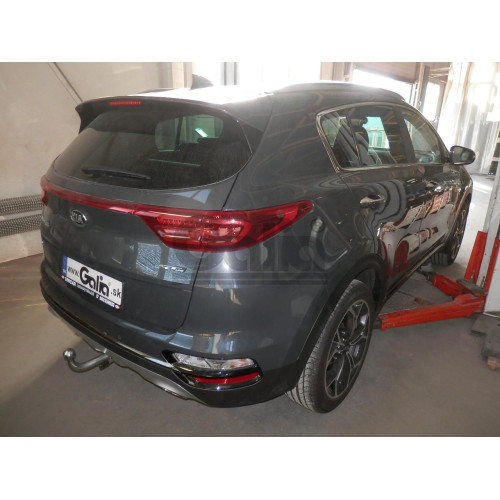 K046A GALIA Полностью оцинкованный фаркоп на Kia Sportage IV рестайл 2018-2022, в т.ч. GT Line. Тип шара: A. Установка без выреза бампера. Нагрузки: 2200/100 кг, масса фаркопа 16,52 кг