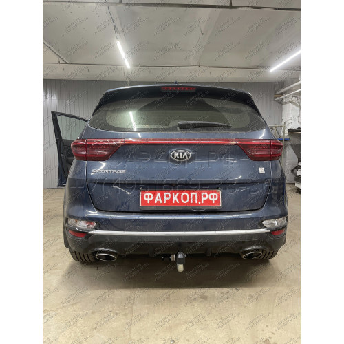 K046A GALIA Полностью оцинкованный фаркоп на Kia Sportage IV рестайл 2018-2022, в т.ч. GT Line. Тип шара: A. Установка без выреза бампера. Нагрузки: 2200/100 кг, масса фаркопа 16,52 кг