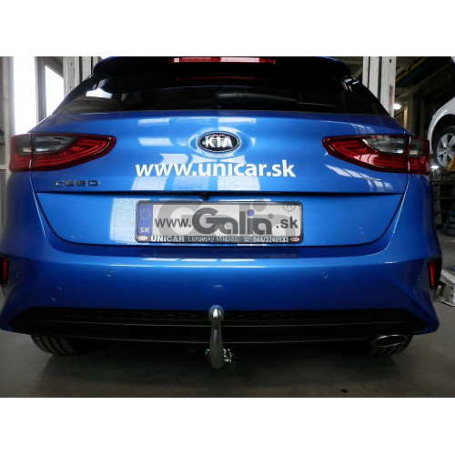 K048C GALIA Полностью оцинкованный фаркоп на Kia Ceed хетчбек 5 дверей (CD) diesel AdBlue 2018-. Тип шара: C (горизонтальный съемный). Установка без выреза бампера. Нагрузки: 1600/85 кг, масса фаркопа 15,17 кг