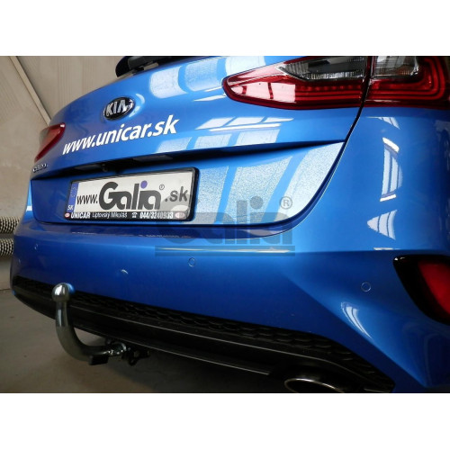 K048C GALIA Полностью оцинкованный фаркоп на Kia Ceed хетчбек 5 дверей (CD) diesel AdBlue 2018-. Тип шара: C (горизонтальный съемный). Установка без выреза бампера. Нагрузки: 1600/85 кг, масса фаркопа 15,17 кг