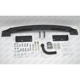 K107-A Лидер-плюс ТСУ для Kia Sorento 2006-2009. Требуется подрезка бампера. Нагрузки: 1300/75 кг, масса фаркопа 18 кг (без электрики в комплекте)