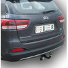K121-A Лидер-плюс ТСУ для Kia Sorento Prime дорестайл 2015-2018 (дизель, бензин), Hyundai Santa Fe 2015-2018 (дизель). Требуется подрезка бампера. Нагрузки: 1300/75 кг, масса фаркопа 18,42 кг (без электрики в комплекте)
