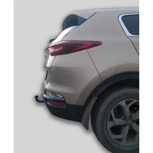 K124-A Лидер-плюс ТСУ для Kia Sportage 4 рестайл 2018-2022, Hyundai Tucson рестайл, кроме авто с двигателем 2,4 л 2018-2021 без выреза бампера. Нагрузки: 1500/75 кг, масса фаркопа 16,04 кг (без электрики в комплекте)