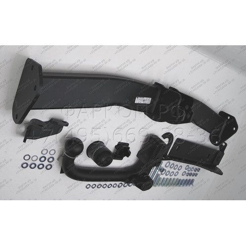 L-103 STEINHOF Фаркоп на Land Rover Freelander II 2006-2015. Требуется подрезка бампера. Тип шара: AV (вертикальное быстросъемное крепление шара на ключе). Нагрузки: 2300/150 кг, масса фаркопа 20,65 кг (без электрики в комплекте)