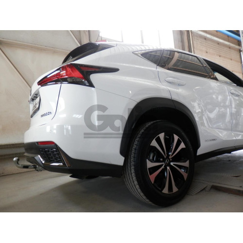 L027A GALIA Полностью оцинкованный фаркоп на Lexus NX 2014-2021. Тип шара: A. Невидимый вырез бампера. Нагрузки: 1500/80 кг, масса фаркопа 17,82 кг