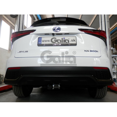 L027A GALIA Полностью оцинкованный фаркоп на Lexus NX 2014-2021. Тип шара: A. Невидимый вырез бампера. Нагрузки: 1500/80 кг, масса фаркопа 17,82 кг