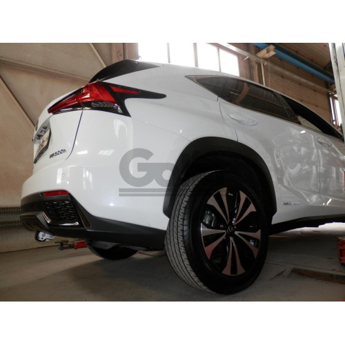 L027A GALIA Полностью оцинкованный фаркоп на Lexus NX 2014-2021. Тип шара: A. Невидимый вырез бампера. Нагрузки: 1500/80 кг, масса фаркопа 17,82 кг
