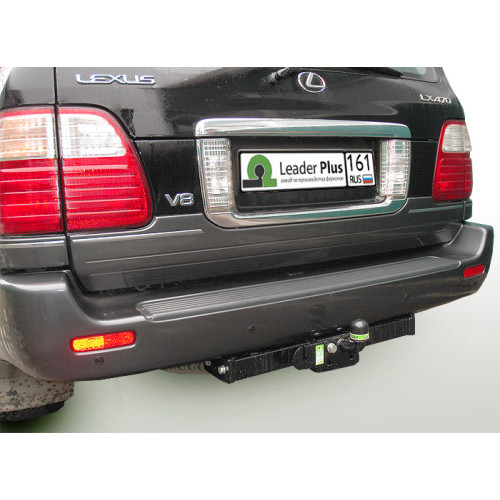 L104-FC Лидер-плюс ТСУ для Toyota Land Cruiser 100 1998-2008, Lexus LX470 1998-2007 без снятия и выреза бампера. Тип шара: FC. Нагрузки: 1200/50 кг, масса фаркопа 17,28 кг (без электрики в комплекте)