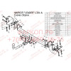 L301-A Лидер-плюс ТСУ для Lifan Solano 2008-2021, Lifan 620 седан 2010-2021. Требуется подрезка бампера. Нагрузки: 1000/50 кг, масса фаркопа 15,16 кг (без электрики в комплекте)