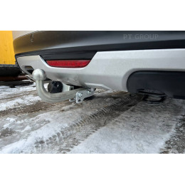 LVE-17-991528.00 PT GROUP Полностью оцинкованный фаркоп на Lada Vesta седан/универсал, в т.ч. SW Cross 2017-2022 без подрезки бампера. Тип шара: A. Нагрузки: 1500/75 кг, ма