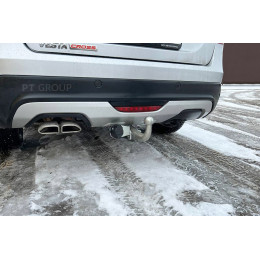LVE-17-991528.00 PT GROUP Полностью оцинкованный фаркоп на Lada Vesta седан/универсал, в т.ч. SW Cross 2017-2022 без подрезки бампера. Тип шара: A. Нагрузки: 1500/75 кг, ма