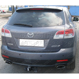 M-034 STEINHOF Фаркоп на Mazda CX-9 2007-2012 без снятия и подрезки бампера. Тип шара: A. Нагрузки: 1900/85 кг, масса фаркопа 18,6 кг (без электрики в комплекте)