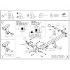 M115V GALIA Полностью оцинкованный фаркоп на Mercedes GLS-Class x166 2016-2019, Mercedes GLE-Class w166 2015-2019, Mercedes GLE-Class Coupe c292 2015-2019, Mercedes M-Class w164 2005-2012, w166 2012-2015, Mercedes GL-Class x164 2005-2012, x166 2012-2016. 