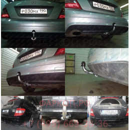 M125C GALIA Полностью оцинкованный фаркоп на Mercedes C-Class w204 седан 2007-2014 / s204 универсал 2007-2014, не подходит для AMG, не подходит на широкий бампер. Подро