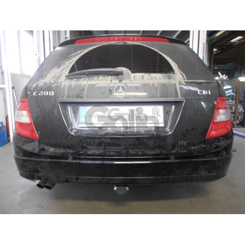 M125C GALIA Полностью оцинкованный фаркоп на Mercedes C-Class w204 седан 2007-2014 / s204 универсал 2007-2014, не подходит для AMG, не подходит на широкий бампер. Подрозетник убирается за бампер. Тип шара: C (горизонтальный съемный). Без выреза бампера. Н