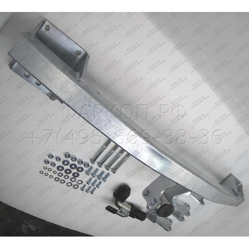 M126C GALIA Полностью оцинкованный фаркоп на Mitsubishi Outlander 2012-2019, 2019-2022. Подрозетник убирается за бампер. Тип шара: C (горизонтальный съемный). Подрезка бампера. Нагрузки: 2000/100 кг, масса фаркопа 22,77 кг