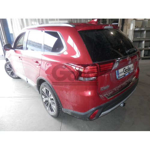 M126C GALIA Полностью оцинкованный фаркоп на Mitsubishi Outlander 2012-2019, 2019-2022. Подрозетник убирается за бампер. Тип шара: C (горизонтальный съемный). Подрезка бампера. Нагрузки: 2000/100 кг, масса фаркопа 22,77 кг