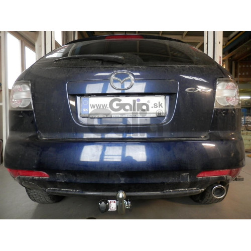 M130C GALIA Полностью оцинкованный фаркоп на Mazda CX-7 2006-2013. Тип шара: C (горизонтальный съемный). Невидимый вырез бампера. Нагрузки: 2000/100 кг, масса фаркопа 18,27 кг