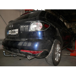 M130C GALIA Полностью оцинкованный фаркоп на Mazda CX-7 2006-2013. Тип шара: C (горизонтальный съемный). Невидимый вырез бампера. Нагрузки: 2000/100 кг, масса ф