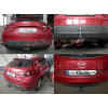 M132A GALIA Полностью оцинкованный фаркоп на Mazda 3 хетчбек 2014-2019. Тип шара: A. Невидимый вырез бампера. Нагрузки: 1800/90 кг, масса фаркопа 15,82 кг