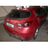 M132A GALIA Полностью оцинкованный фаркоп на Mazda 3 хетчбек 2014-2019. Тип шара: A. Невидимый вырез бампера. Нагрузки: 1800/90 кг, масса фаркопа 15,82 кг