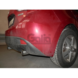 M132A GALIA Полностью оцинкованный фаркоп на Mazda 3 хетчбек 2014-2019. Тип шара: A. Невидимый вырез бампера. Нагрузки: 1800/90 кг, масса фаркопа 15,82 кг