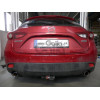 M132A GALIA Полностью оцинкованный фаркоп на Mazda 3 хетчбек 2014-2019. Тип шара: A. Невидимый вырез бампера. Нагрузки: 1800/90 кг, масса фаркопа 15,82 кг