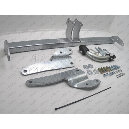 M132A GALIA Полностью оцинкованный фаркоп на Mazda 3 хетчбек 2014-2019. Тип шара: A. Невидимый вырез бампера. Нагрузки: 1800/90 кг, масса фаркопа 15,82 кг