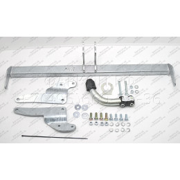 M132A GALIA Полностью оцинкованный фаркоп на Mazda 3 хетчбек 2014-2019. Тип шара: A. Невидимый вырез бампера. Нагрузки: 1800/90 кг, масса фаркопа 15,82 кг