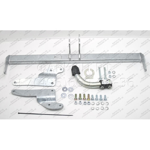 M132A GALIA Полностью оцинкованный фаркоп на Mazda 3 хетчбек 2014-2019. Тип шара: A. Невидимый вырез бампера. Нагрузки: 1800/90 кг, масса фаркопа 15,82 кг
