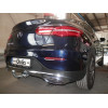 M145C GALIA Полностью оцинкованный фаркоп на Mercedes GLC-Class x253 2015-2022, Mercedes GLC-Class Coupe C253 2016-2022. Тип шара: C (горизонтальный съемный) Невидимый вырез бампера. Нагрузки: 2500/120 кг, масса фаркопа 18,87 кг