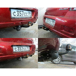 MI 17 AVTOS Фаркоп на Mitsubishi Galant седан/хетчбек 2004-2012. Необходима подрезка бампера. Тип шара: A. Нагрузки: 750/50 кг, масса фаркопа 12,5 кг (без электрики в