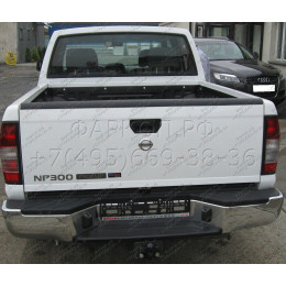 N-086 STEINHOF Фаркоп на Nissan NP300 бампер со ступенькой 2008-2013 без подрезки бампера. Тип шара: F. Нагрузки: 3000/120 кг, масса фаркопа 30 кг (без электрики в к