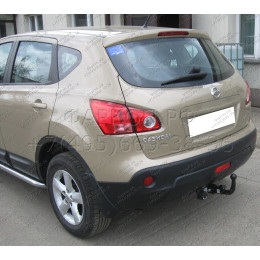 N-095 STEINHOF Фаркоп на Nissan Qashqai, в т.ч. Qashqai +2 2007-2014. Требуется подрезка бампера. Тип шара: AH (горизонтальное быстросъемное крепление шара на ключе).