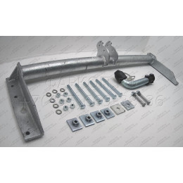 N011A GALIA Полностью оцинкованный фаркоп на Nissan Patrol GR Y61 1997-2010. Тип шара: A. Установка без снятия и выреза бампера. Нагрузки: 3500/140 кг, масса фаркопа