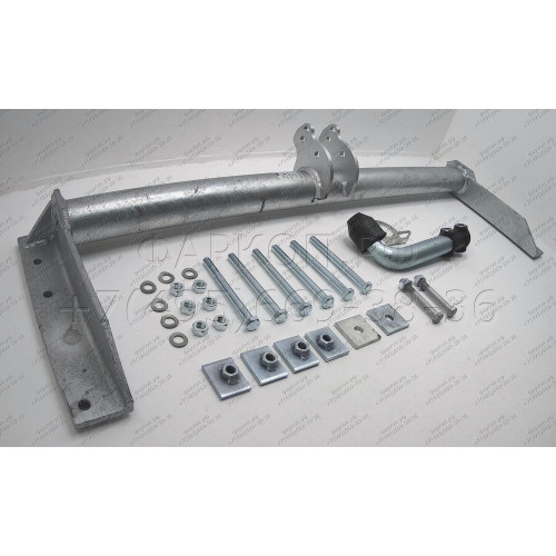 N011A GALIA Полностью оцинкованный фаркоп на Nissan Patrol GR Y61 1997-2010. Тип шара: A. Установка без снятия и выреза бампера. Нагрузки: 3500/140 кг, масса фаркопа 22,25 кг