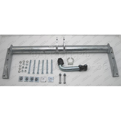 N011A GALIA Полностью оцинкованный фаркоп на Nissan Patrol GR Y61 1997-2010. Тип шара: A. Установка без снятия и выреза бампера. Нагрузки: 3500/140 кг, масса фаркопа 22,25 кг