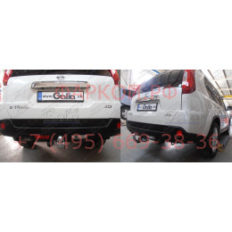 N050A GALIA Полностью оцинкованный фаркоп на Nissan X-Trail T31 2007-2014, исключая авто с парктроником. Тип шара: A. Подрезка бампера. Нагрузки: 2200/100 кг, масса