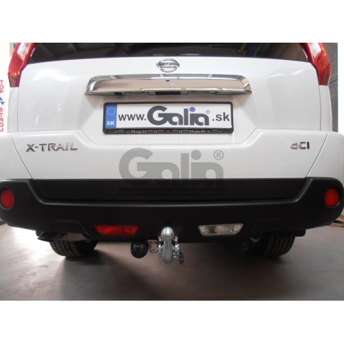 N050A GALIA Полностью оцинкованный фаркоп на Nissan X-Trail T31 2007-2014, исключая авто с парктроником. Тип шара: A. Подрезка бампера. Нагрузки: 2200/100 кг, масса фаркопа 18,02 кг