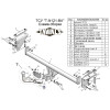 N121-BA TAVIALS ТСУ для Nissan Qashqai 2007-2014 (необходима подрезка бампера), Qashqai 2014-2021, в т.ч. Qashqai +2 (без выреза бампера). Тип шара: C (оцинкованный, съемный). Нагрузки: 1500/75 кг, масса фаркопа 18,3 кг (без электрики в комплекте)