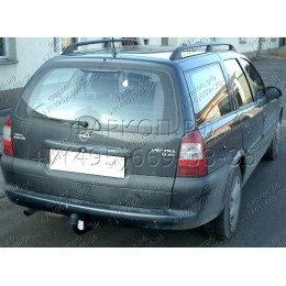 O-220 STEINHOF Фаркоп на Opel Vectra B универсал 1996-08/1998, 08/1998-2003 без снятия и подрезки бампера. Тип шара: H (сварное крепление шара). Нагрузки: 1700/75 кг, масс