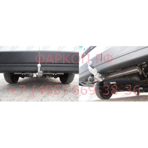O060A GALIA Полностью оцинкованный фаркоп на Renault Master 2010-, Opel Movano B 2010-2021, Nissan NV400 2011-2021, Nissan Interstar 2022- фургон без ступеньки, передний привод, кроме двухскатных авто. Тип шара: A. Установка без снятия и выреза бампера. Н