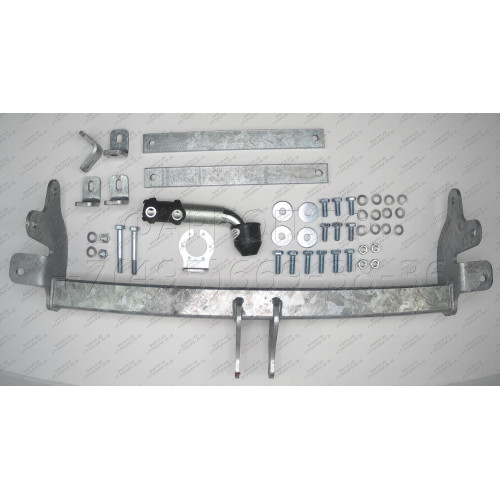 O060A GALIA Полностью оцинкованный фаркоп на Renault Master 2010-, Opel Movano B 2010-2021, Nissan NV400 2011-2021, Nissan Interstar 2022- фургон без ступеньки, передний привод, кроме двухскатных авто. Тип шара: A. Установка без снятия и выреза бампера. Н