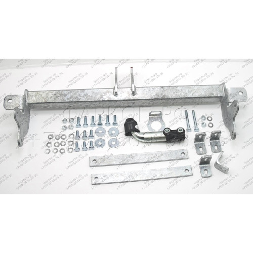 O060A GALIA Полностью оцинкованный фаркоп на Renault Master 2010-, Opel Movano B 2010-2021, Nissan NV400 2011-2021, Nissan Interstar 2022- фургон без ступеньки, передний привод, кроме двухскатных авто. Тип шара: A. Установка без снятия и выреза бампера. Н