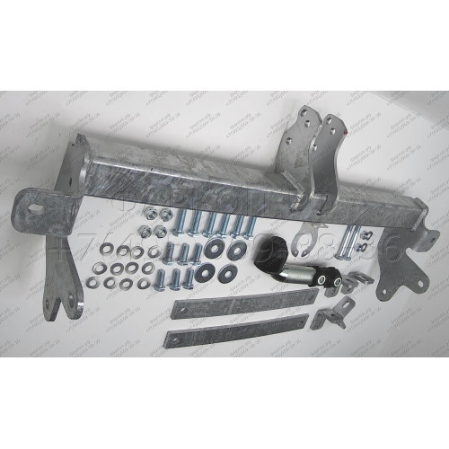O060A GALIA Полностью оцинкованный фаркоп на Renault Master 2010-, Opel Movano B 2010-2021, Nissan NV400 2011-2021, Nissan Interstar 2022- фургон без ступеньки, передний привод, кроме двухскатных авто. Тип шара: A. Установка без снятия и выреза бампера. Н