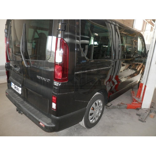 O066A GALIA Полностью оцинкованный фаркоп на Renault Trafic 2014-, Opel Vivaro 2014-2018, FIAT Talento 2016-2020, Nissan NV300 L1,L2 2016-. Тип шара: A. Установка без снятия и выреза бампера. Нагрузки: 2500/120 кг, масса фаркопа 19,42 кг