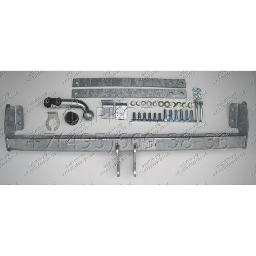O066A GALIA Полностью оцинкованный фаркоп на Renault Trafic 2014-, Opel Vivaro 2014-2018, FIAT Talento 2016-2020, Nissan NV300 L1,L2 2016-. Тип шара: A. Установка без снятия и выреза бампера. Нагрузки: 2500/120 кг, масса фаркопа 19,42 кг