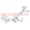 P-051 STEINHOF Фаркоп на Peugeot 2008 2012-2019 без подрезки бампера. Тип шара: AH (горизонтальное быстросъемное крепление шара на ключе). Нагрузки: 1300/60 кг, масса фаркопа 19,4 кг (без электрики в комплекте)